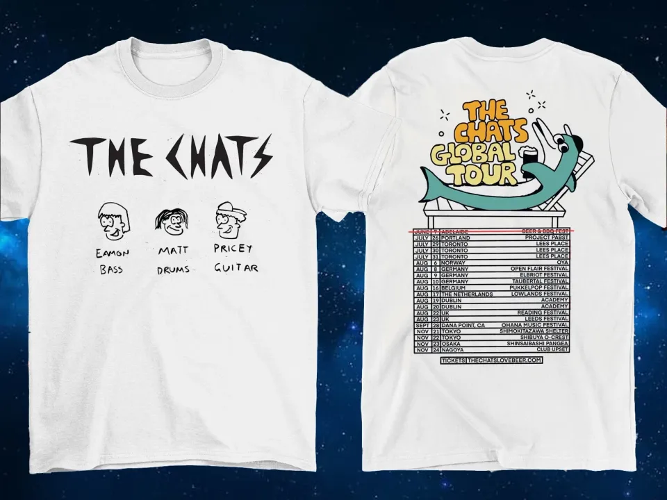 The Chats Global Tour 2025 Double Sided T-Shirt White Unisex