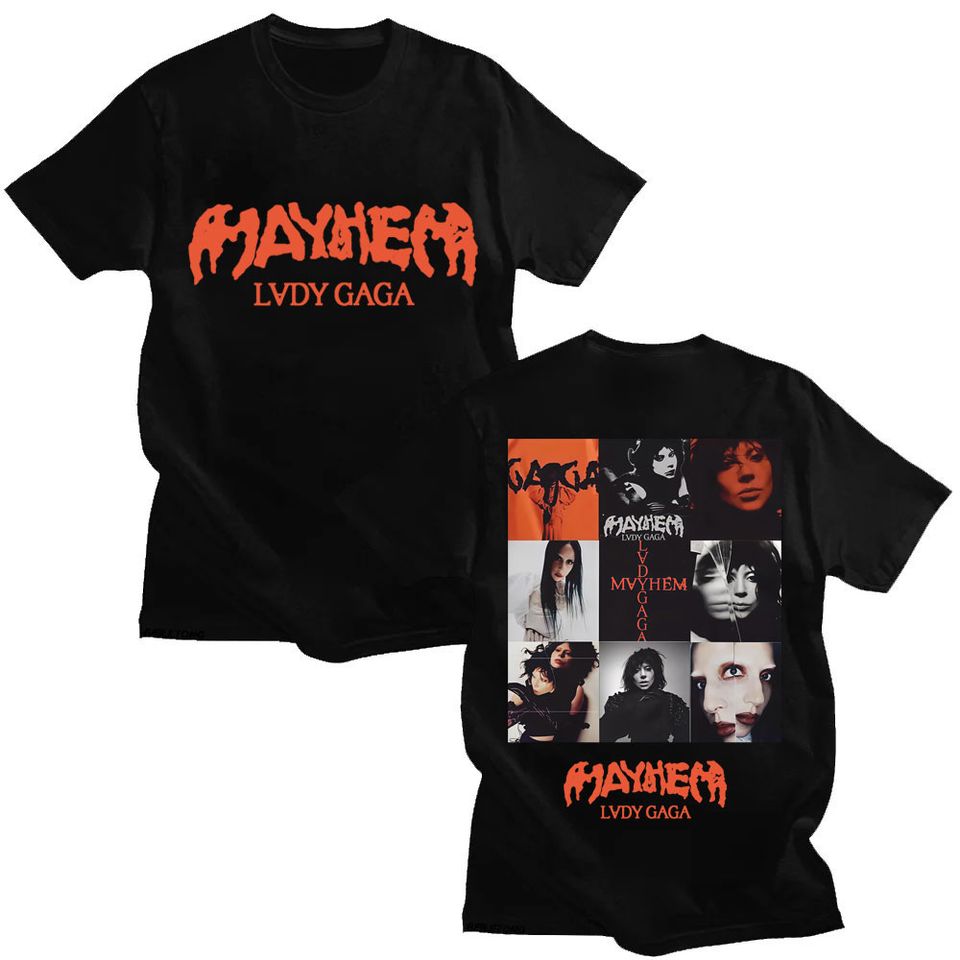 Lady Gaga Mayhem New Album Tour 2025 Shirt Pop Fan Oversized Shirt