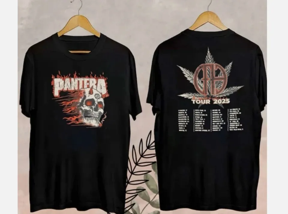 2025 Tour Dates T-Shirt Reprint Heavy Metal Band Shirt
