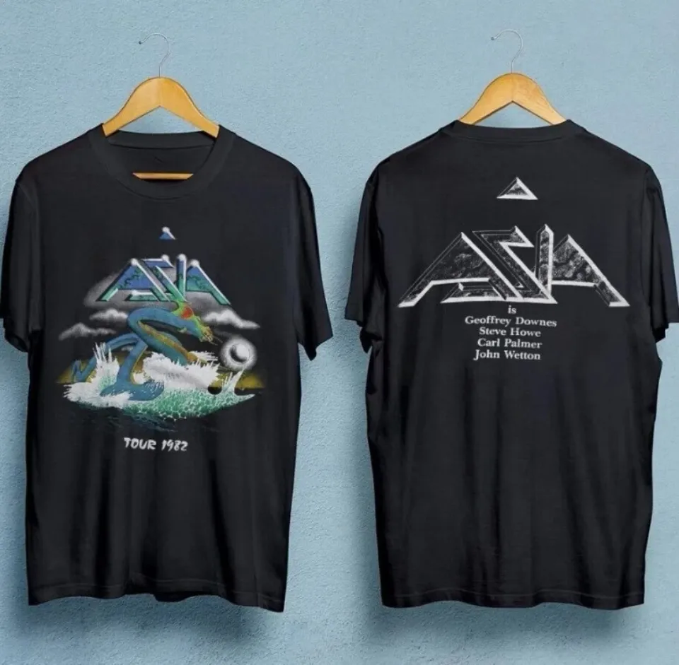 Asia Band Tour Men T-Shirt Double-Sided Black