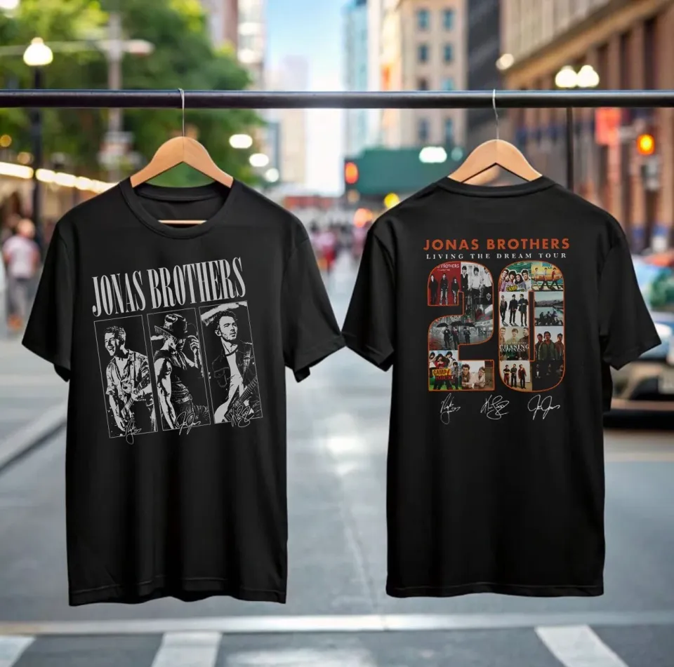 Living The Dream Tour 2025 Shirt  Jonas Brothers X Marshmello Concert Shirt