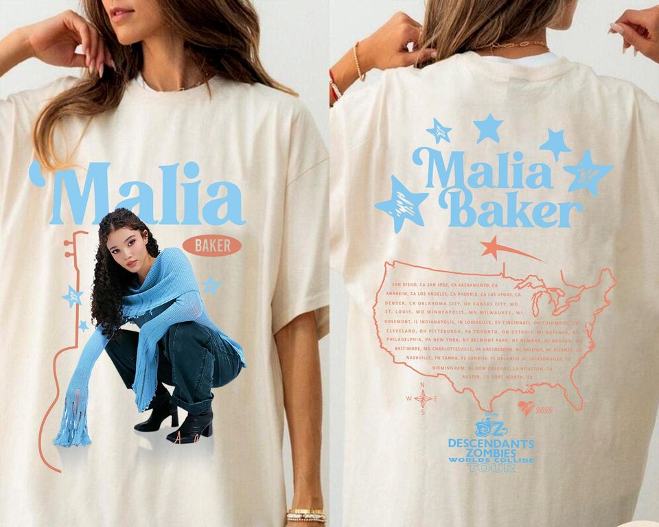 Malia Baker Descendants Zombies Tour 2025 Shirt Disneyland Shirt