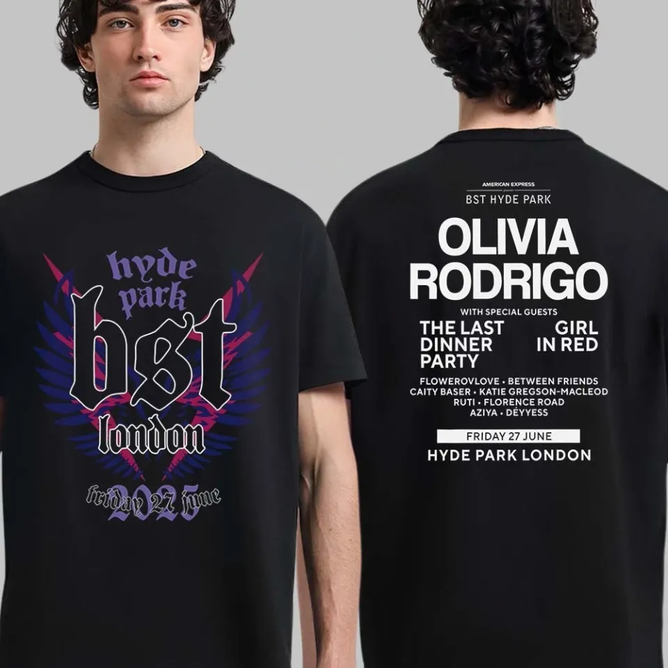Olivia Rodrigo Bst Hyde Park London 2025 Event Shirt On June 27 2025 T-Shirt