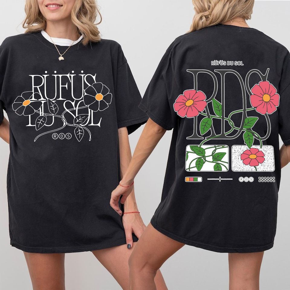 Rufus Du Sol Retro Flower Tour 2025 Shirt Band Concert Fan Shirt