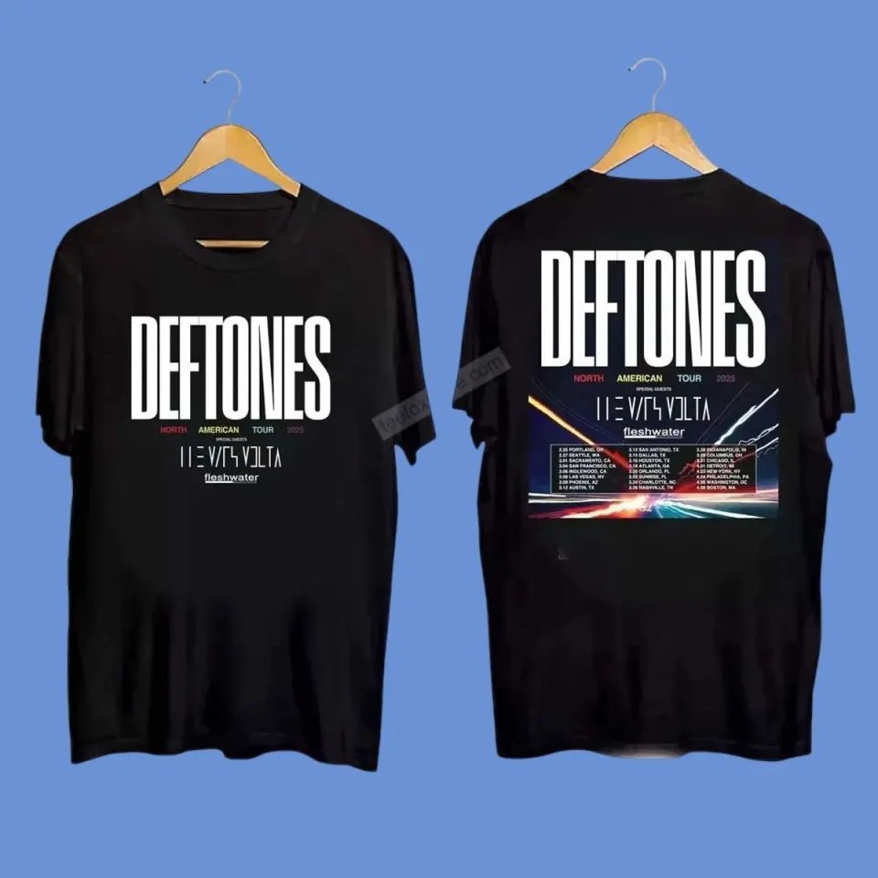 Deftone North American Tour 2025 Graphic T-Shirt