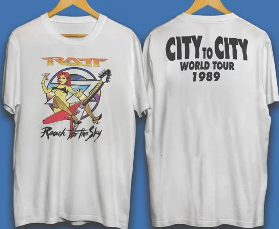 80S 1989 Ratta City To City Tour T-Shirt