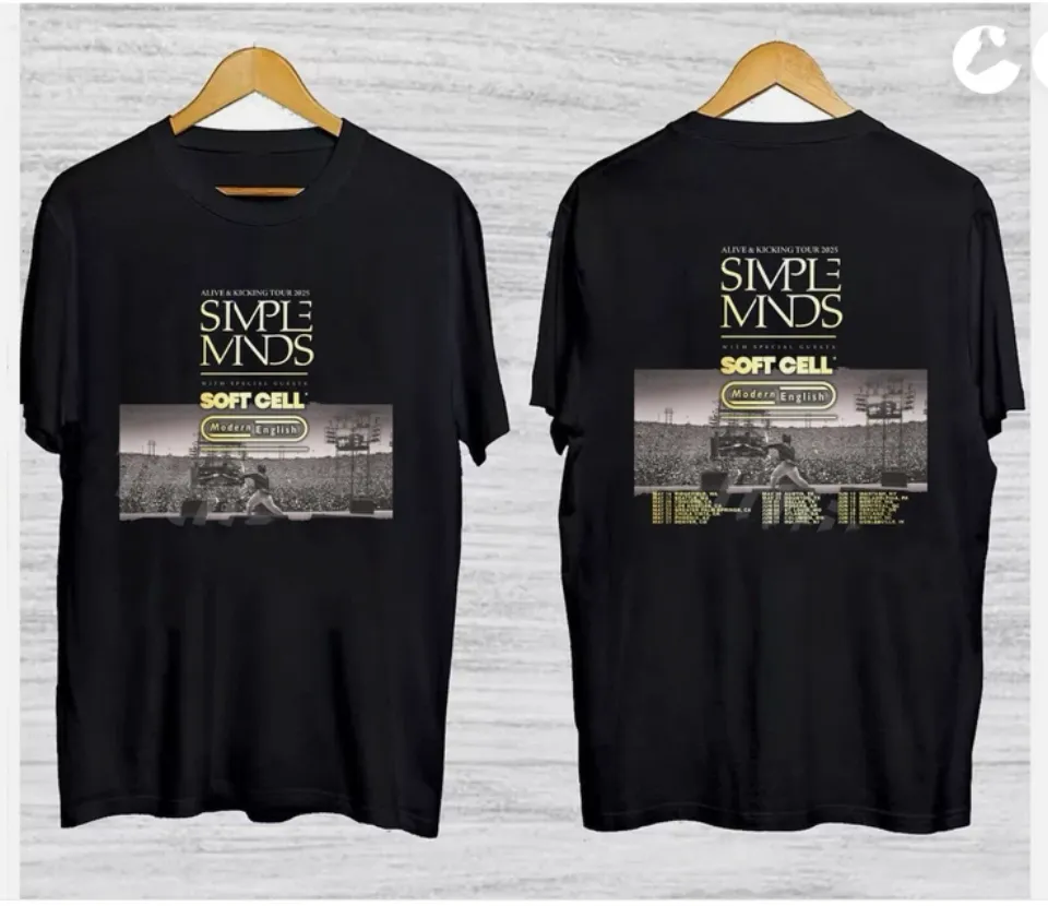 Simple Minds Bring Alive & Amp, Kicking Tour 2025 T-Shirt