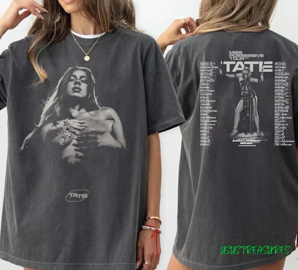 Tate Mcrae 2025 Concert Shirt, Miss Possessive Tour 2025 Shirt All Size