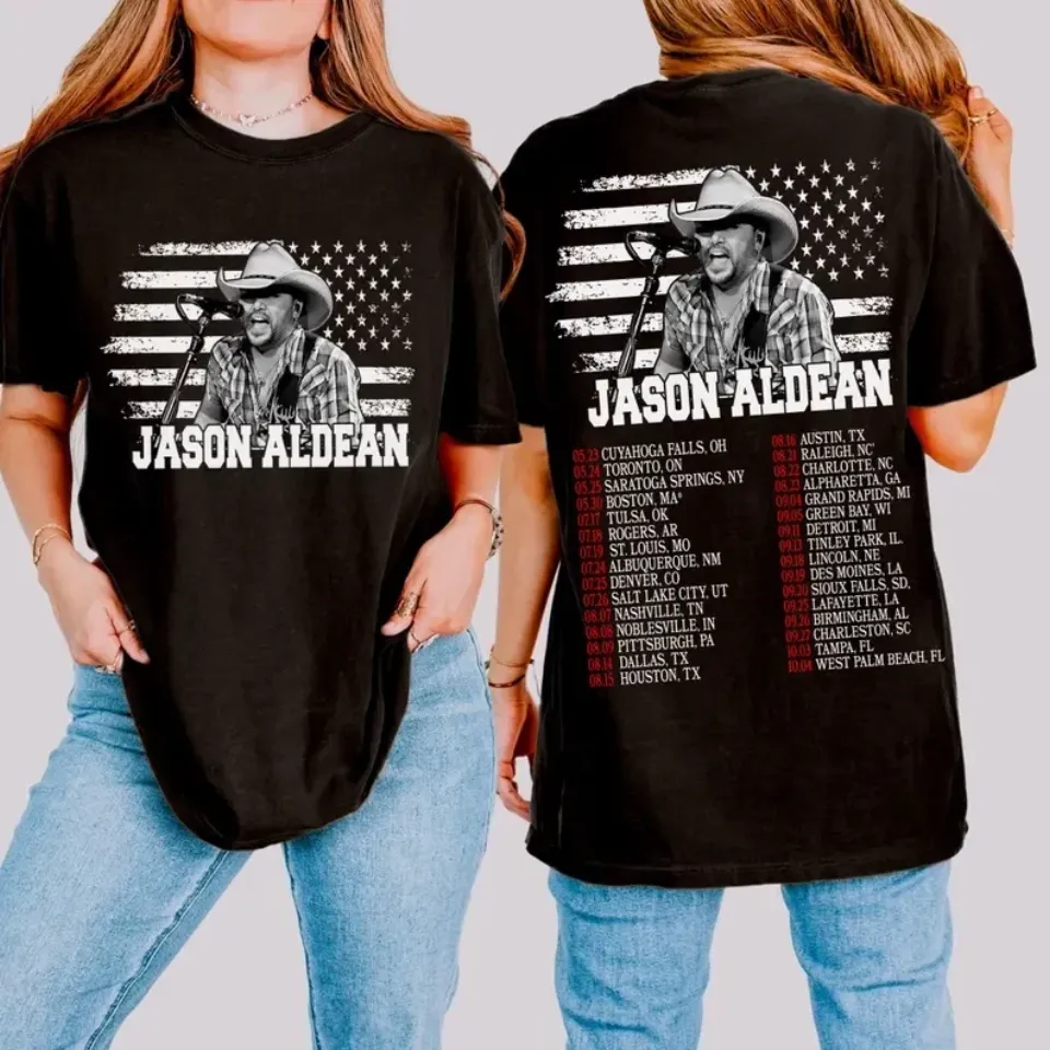 Jason Aldean Full Throttle Tour 2025 Png, Country Music Concert Shirt