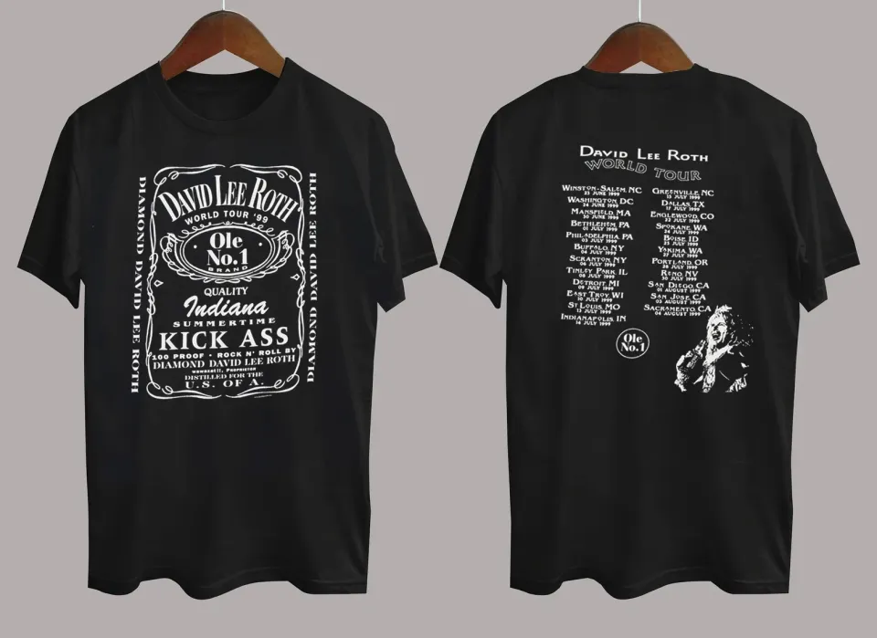 1999 David Lee Roth Tour Heavy T Shirt 2 Sides