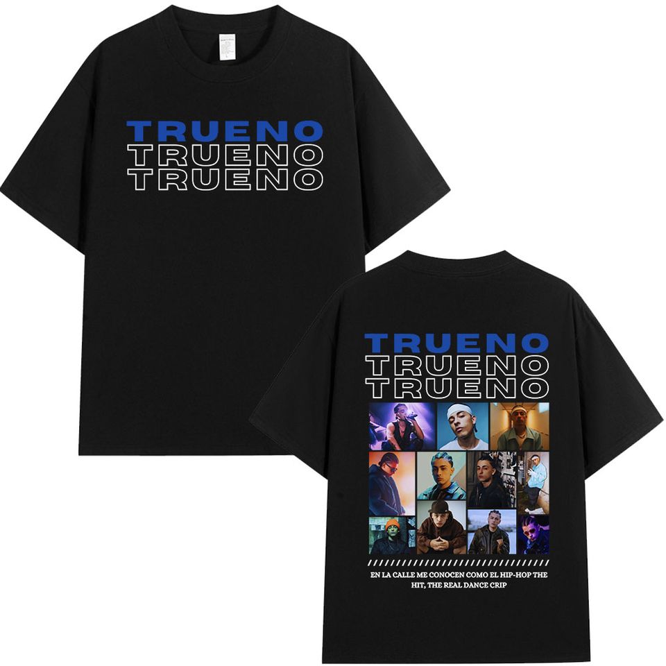 Trueno Hip Hop T-Shirt  Retro Graphic Shirt For Rap And Streetwear Fans