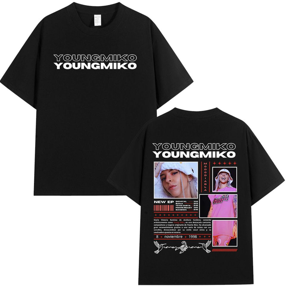 Rapper Young Miko Att Album T-Shirt Tour Merch Short Sleeve Shirt Shirt
