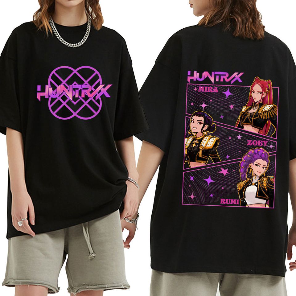 Kpop Demon Hunters T-Shirts Rumi Mira Zoey Graphic T-Shirt