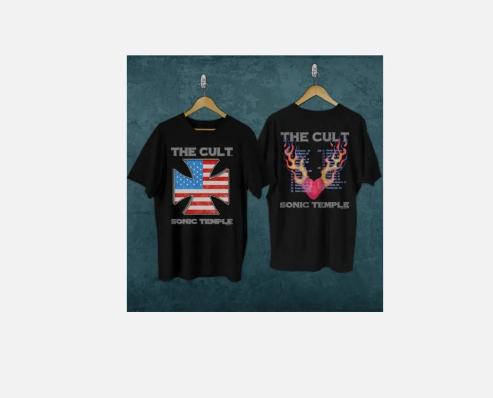 Vintage 80S The Cult Sonic Temple 1989 Concert Tour T-Shirt