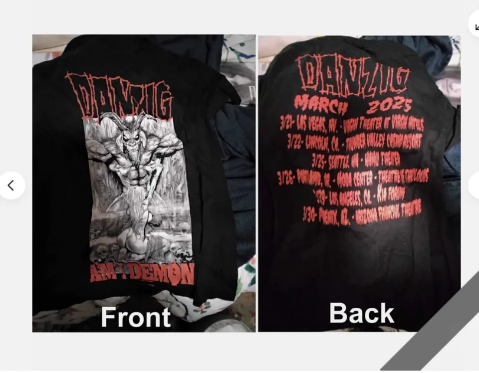 Danzig Tour 2025 Am I Demon Reprint T-Shirt