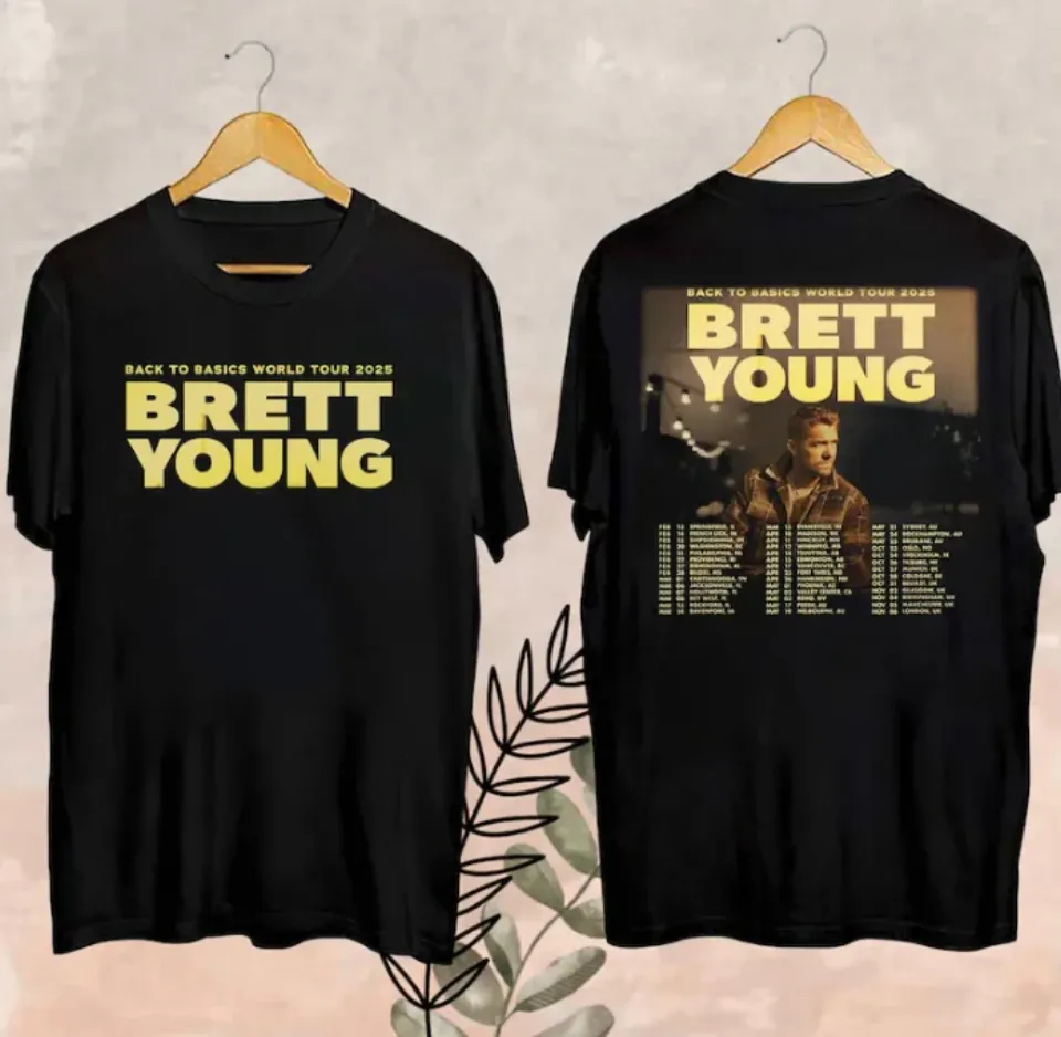 2025 Brett Young Back To Basics World Tour Shirt