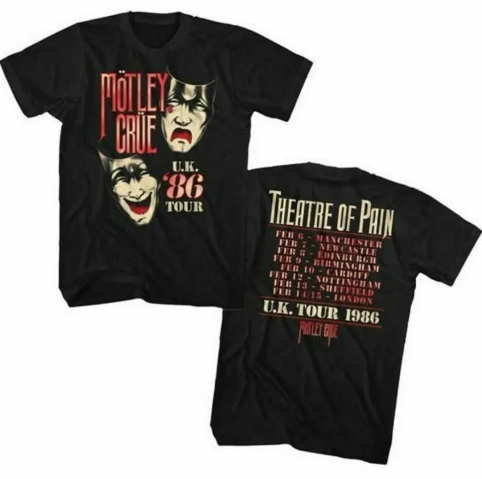 Motley Crue Vintage T-Shirt - Theatre Of Pain Uk Tour 1986