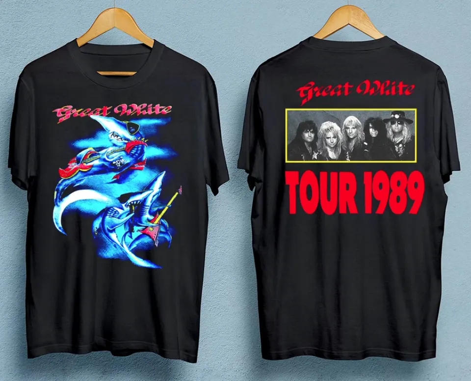 Vintage 1989 Great White Tour Concert T Shirt