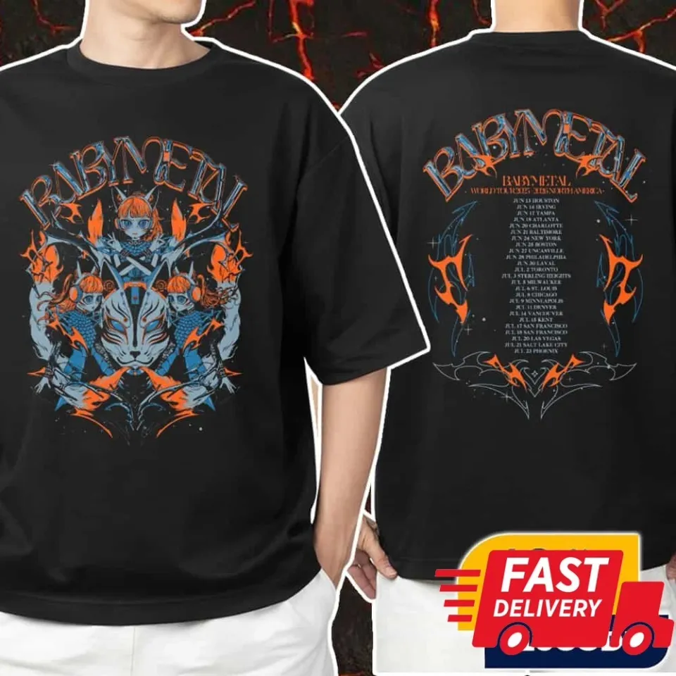 Babymetal World Tour 2025-2026 North America Double Sided T-Shirt