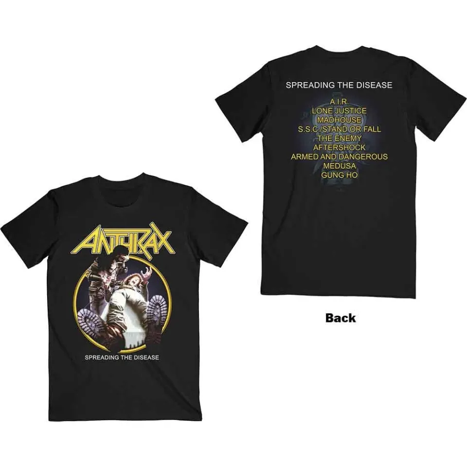 Anthrax Spreading The Disease Double Sided T-Shirt