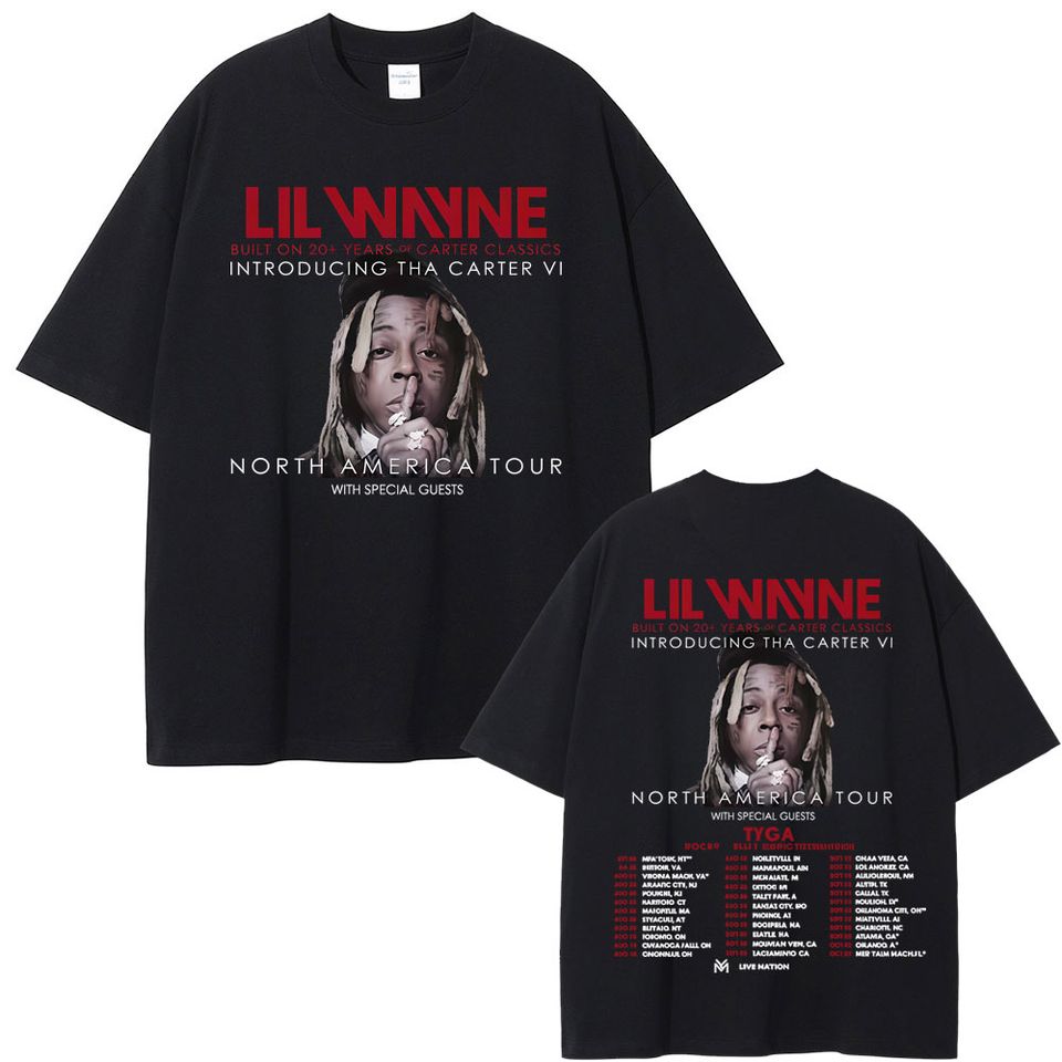 Lil Wayne Tha Carter Vi Tour 2025 Shirt North America Concert Shirt