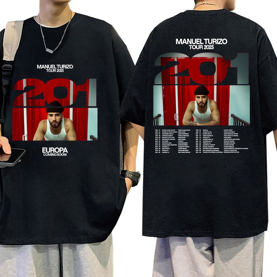 Rapper Manuel Tour 2025 Album Graphic Shirt Vintage Oversized Shirt