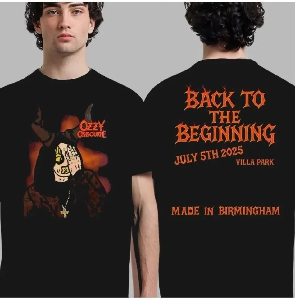 Ozzy Osbourne Back To The Beginning The Final Show Ozzy Bull Two Sided Shirt 