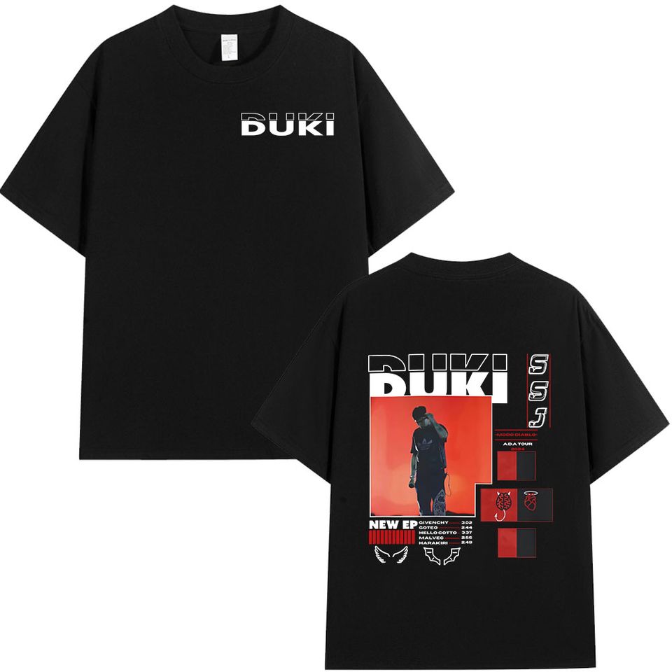 Rapper Duki Ada Tour Album Merch T-Shirt