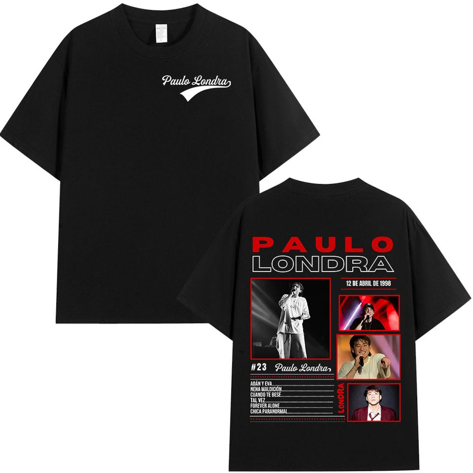 Rapper Paulo Londra 2025 Album Tour T-Shirts