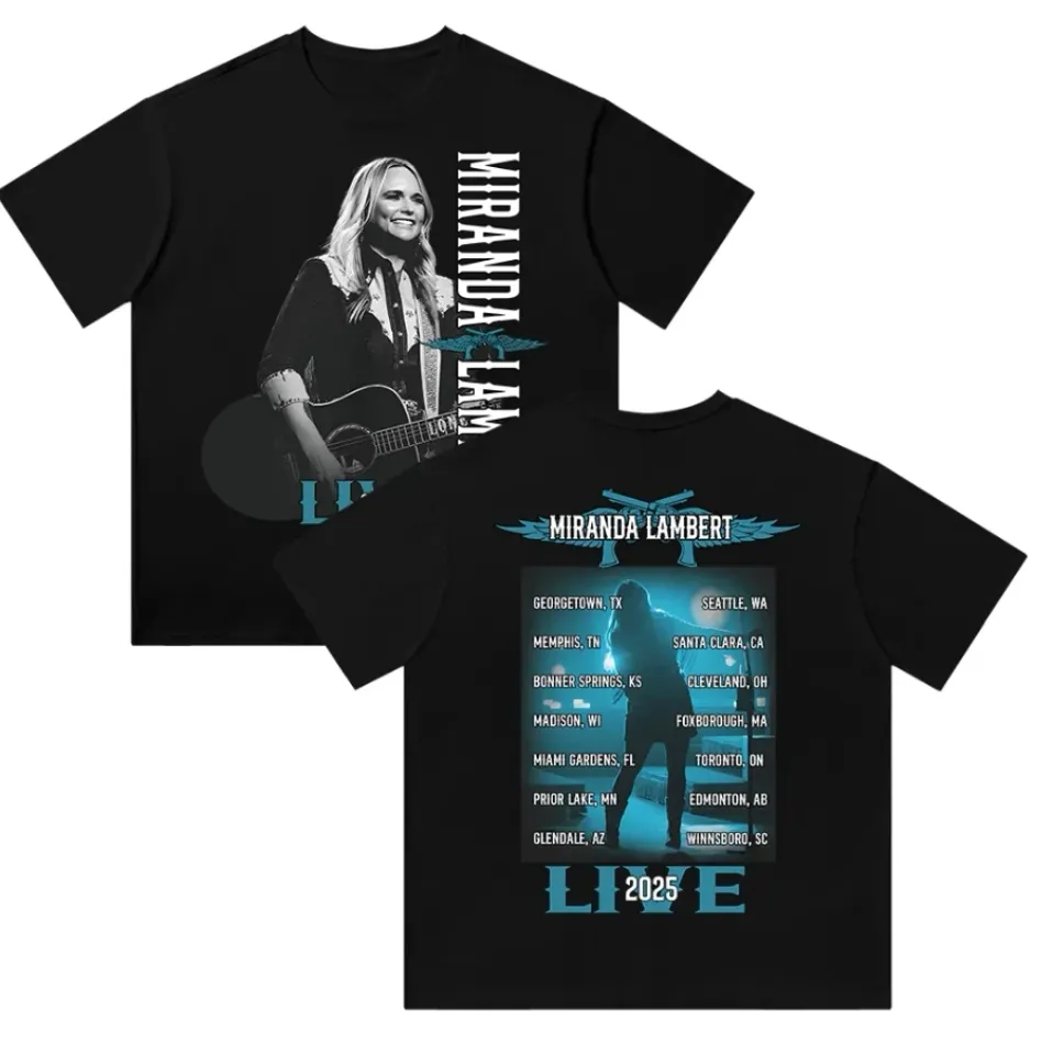 Miranda Lambert 2025 Tour Merch T-Shirt