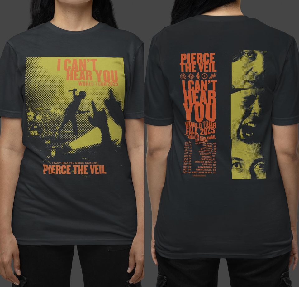 Tshirt Pierce The Veil, Pierce The Veil, Hoodie Pierce The Veil American Tour 2025