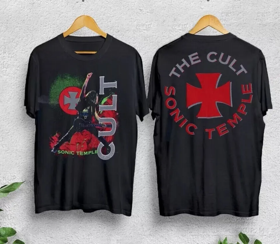 Vintage 1989 The Cult Sonic Temple T-Shirt, Tour Date, Double Sided