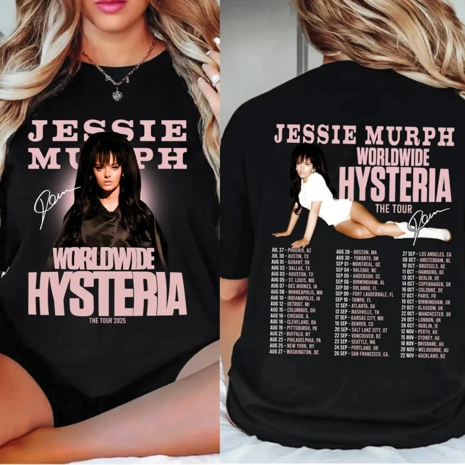 Jessie Murph Tour T-Shirt, 2025 Tour Music Sad Girl Concert Shirt