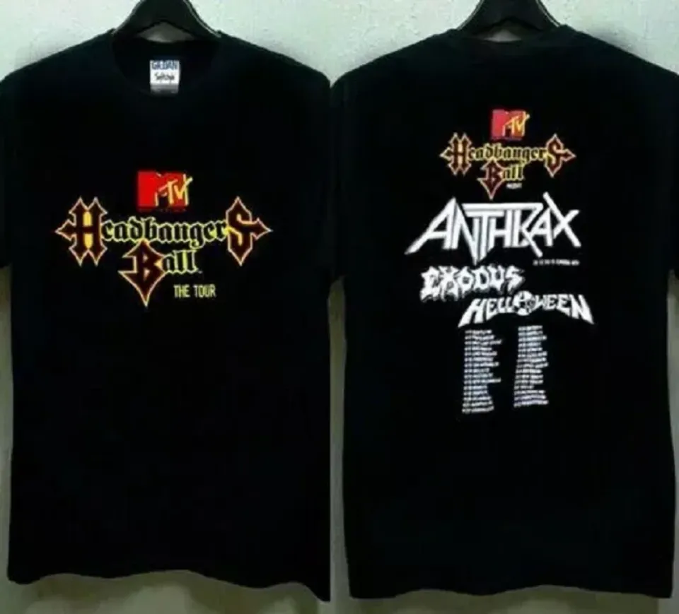 Mtv Vtg Headbangers Ball Tour 1989 T-Shirt