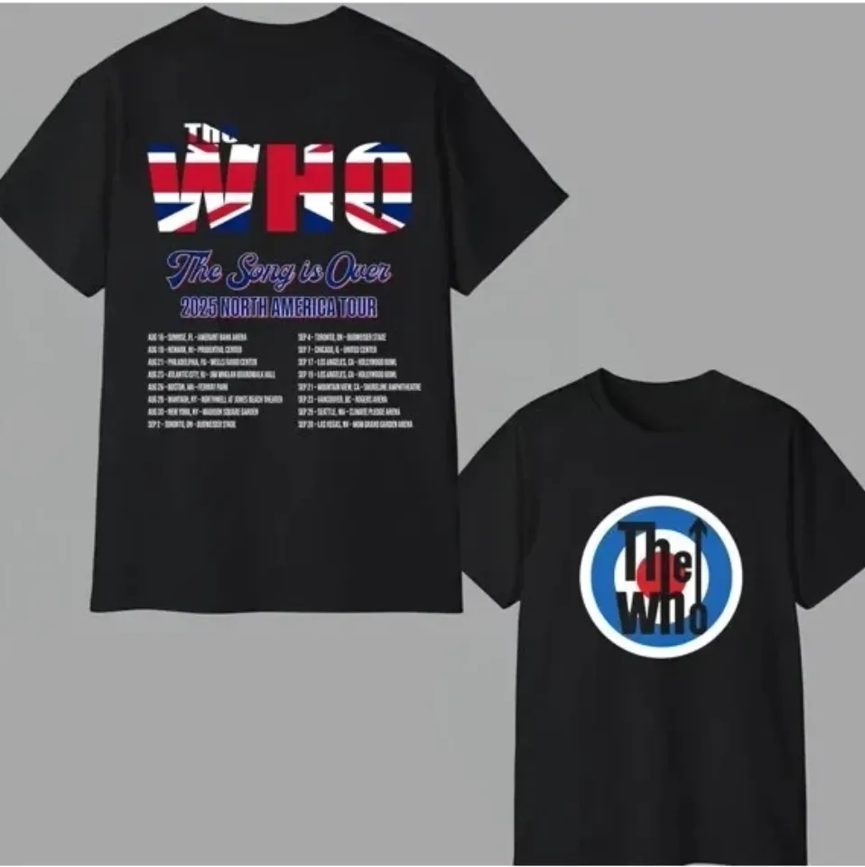 The Who Concert Tour 2025 Double Sided T-Shirt