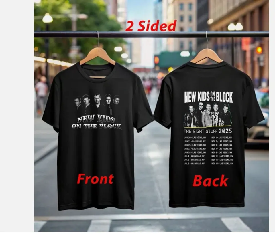 Nk On The Block The Right Stuff Tour 2025 T-Shirt