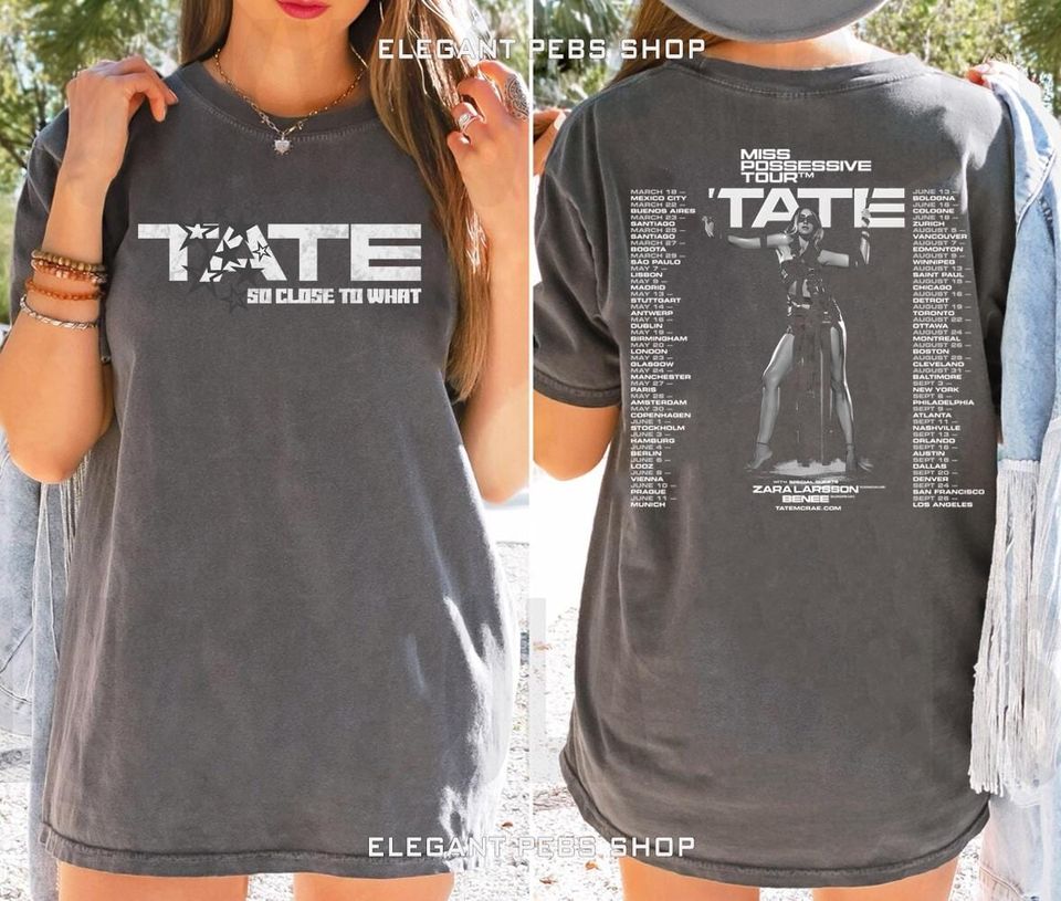 Tate Mcrae Tour 2025 Shirt Miss Possessive Album Concert Merch Shirt