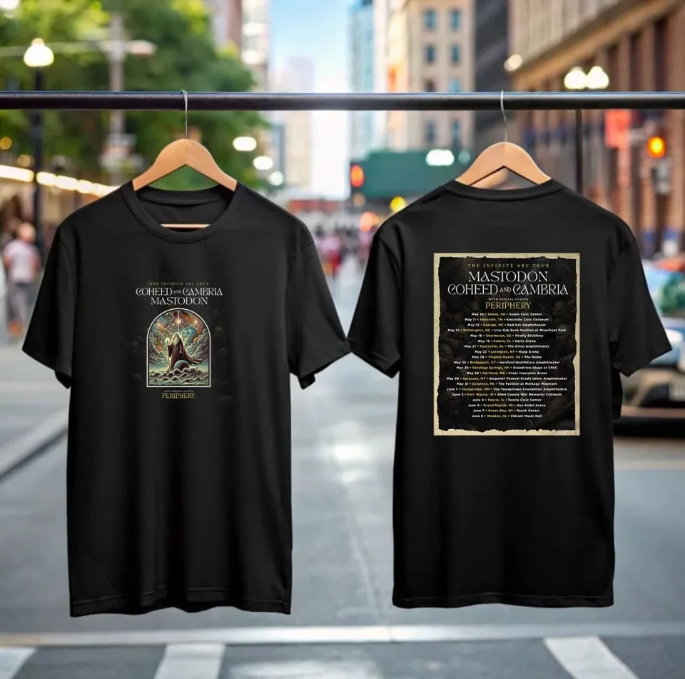 Coheed And Cambria X Mastodon Tour 2025 T-Shirt - Rock Concert Merch Shirt