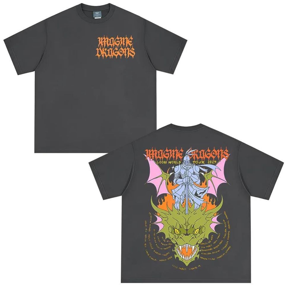 Imagine Dragons Loom World Tour 2025 Shirt Rock Band Concert Shirt