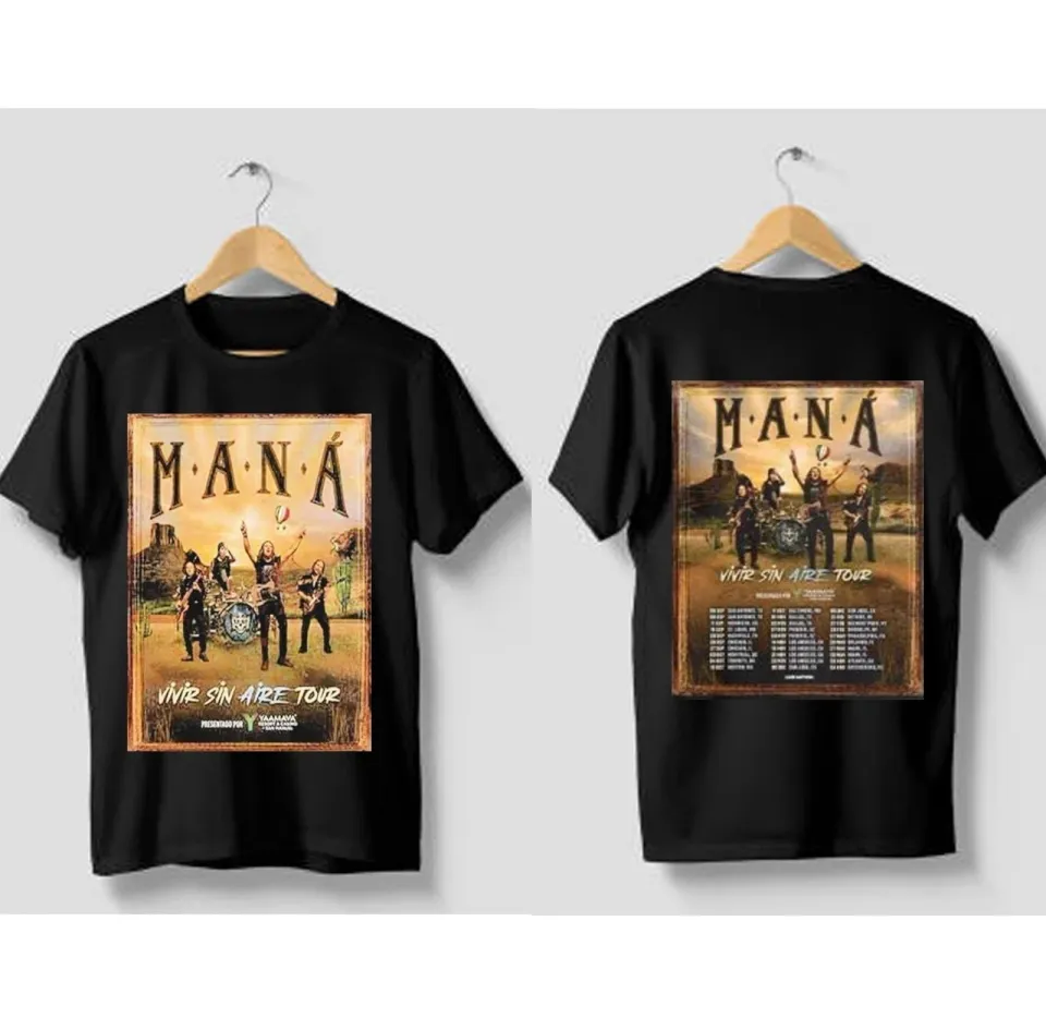Man Band Vivir Sin Aire Tour 2025 T-Shirt