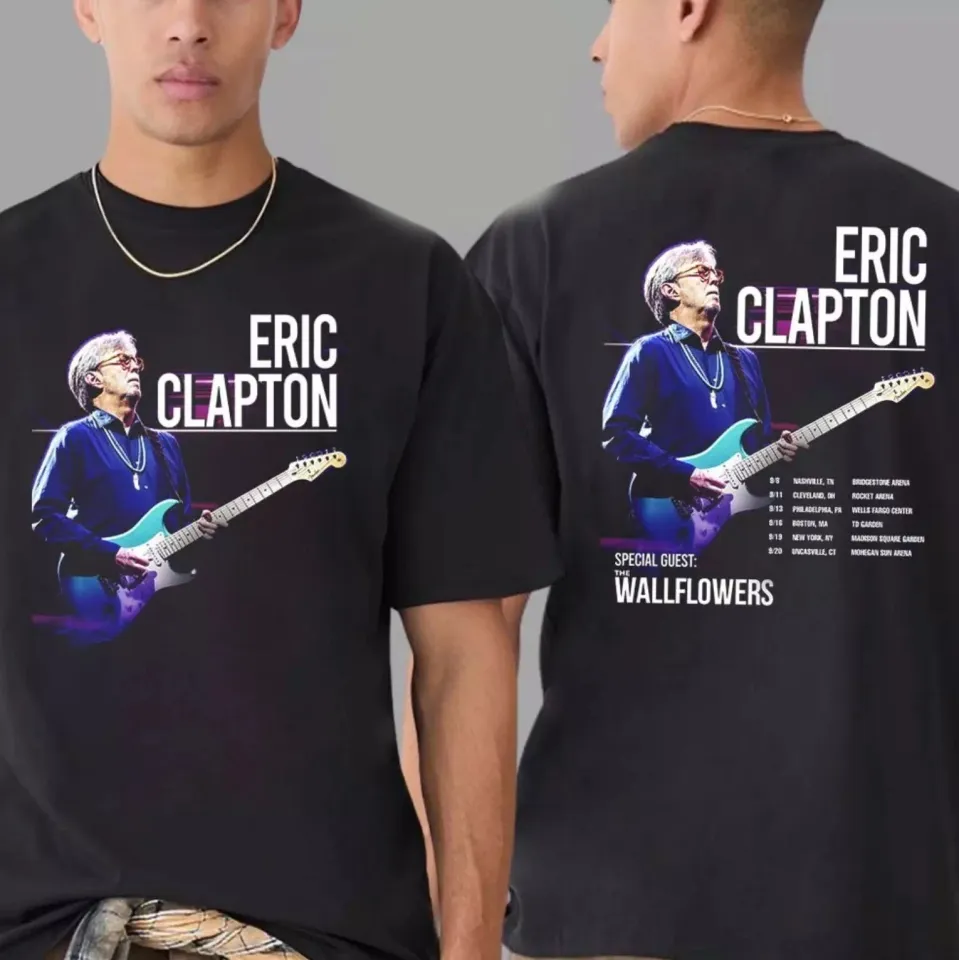 Eric Clapton Us Tour 2025 Dates List T-Shirt, Double Sided