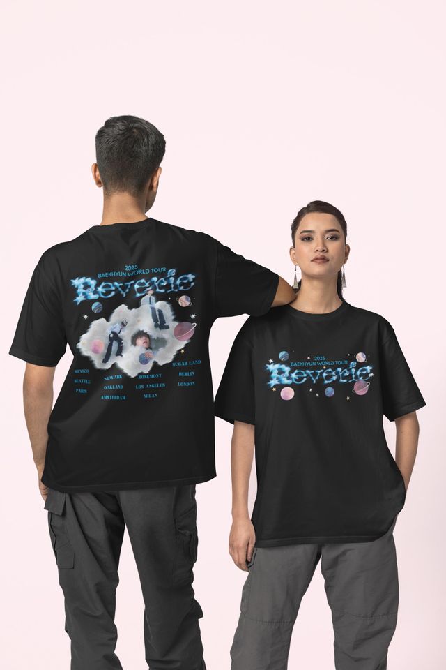 Baekhyun Reverie Tour 2025 Shirt Kpop World Concert Merch Shirt