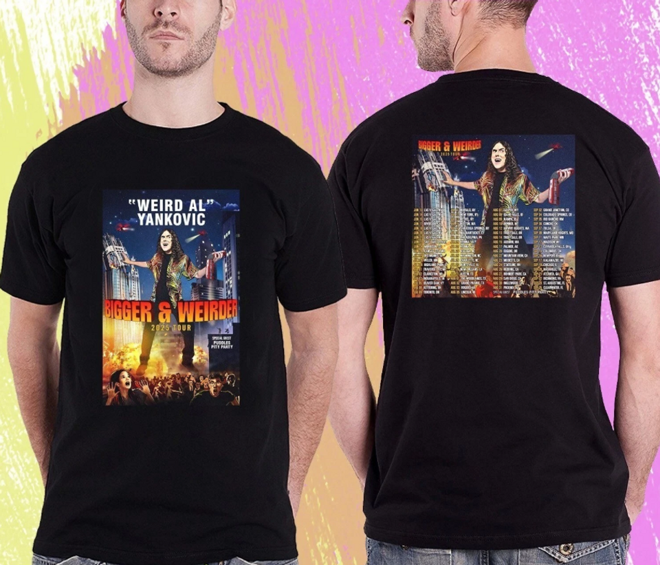 Weird Al Yankovic - Bigger & Weirder Tour 2025 Concert T-Shirt