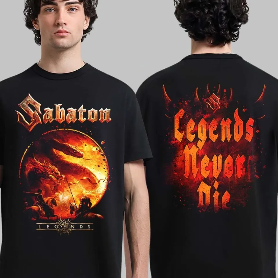Sabaton Gamescom 2025 T-Shirt Legends Never Die Concert Shirt