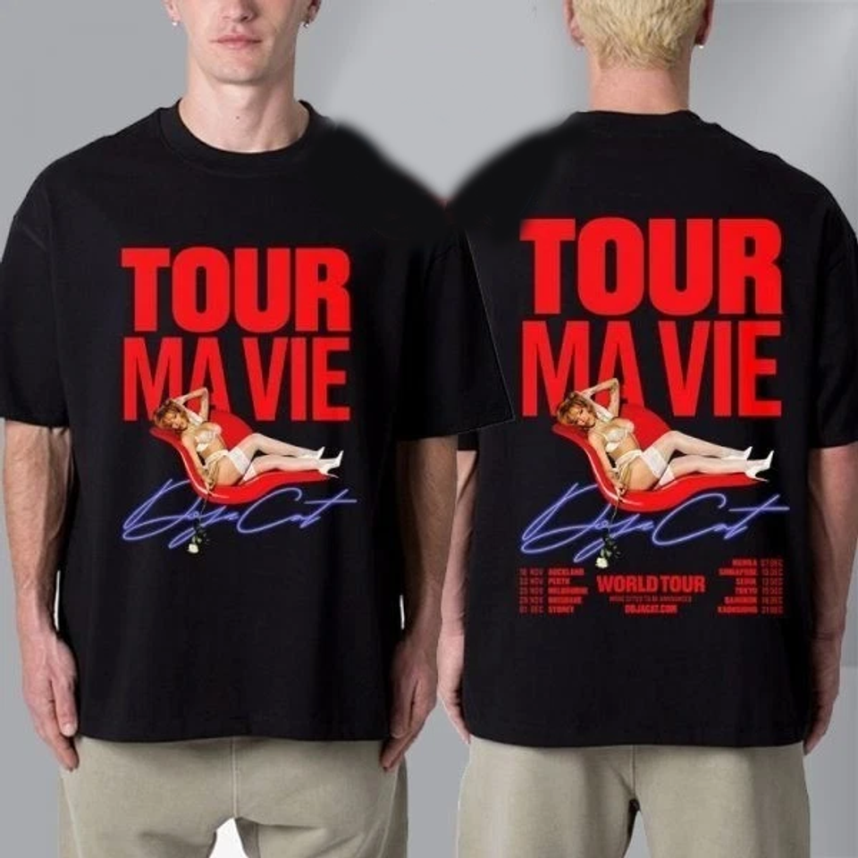 New!!! Doja Cat Tour Ma Vie World Tour 2025 Schedule Cities Dates Unisex T-Shirt