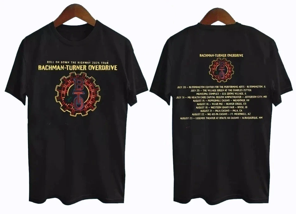 Bachman Turner Overdrive Tour 2025 T-Shirt