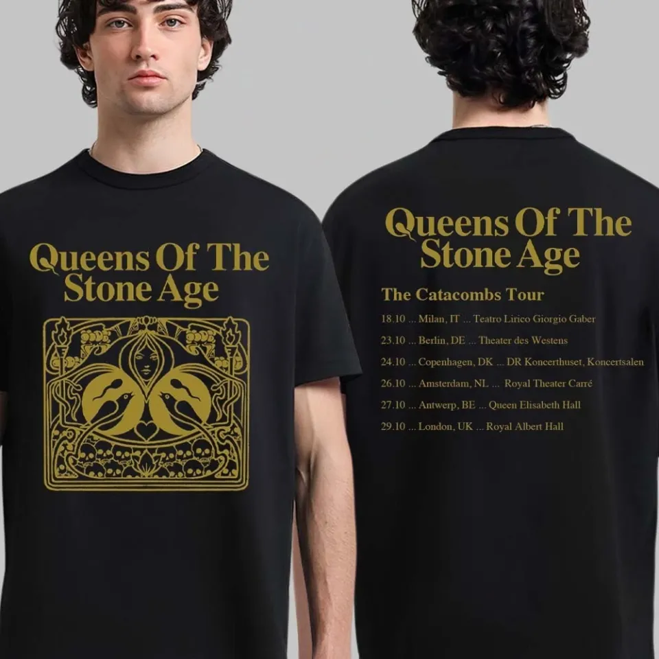 Queens Of The Stone Age The Catacombs Tour 2025 T-Shirt Uk Eu Tour Dates