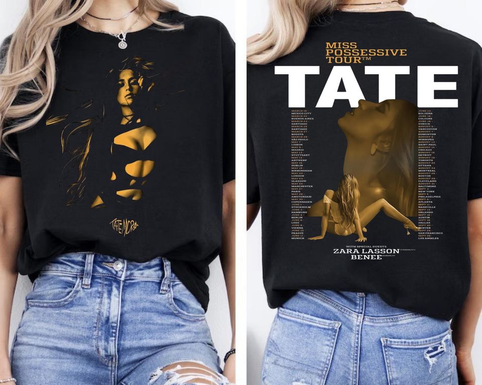Tate Mcrae Miss Possessive Tour 2025 T-Shirt, Fan Gift, Concert Graphic Shirt
