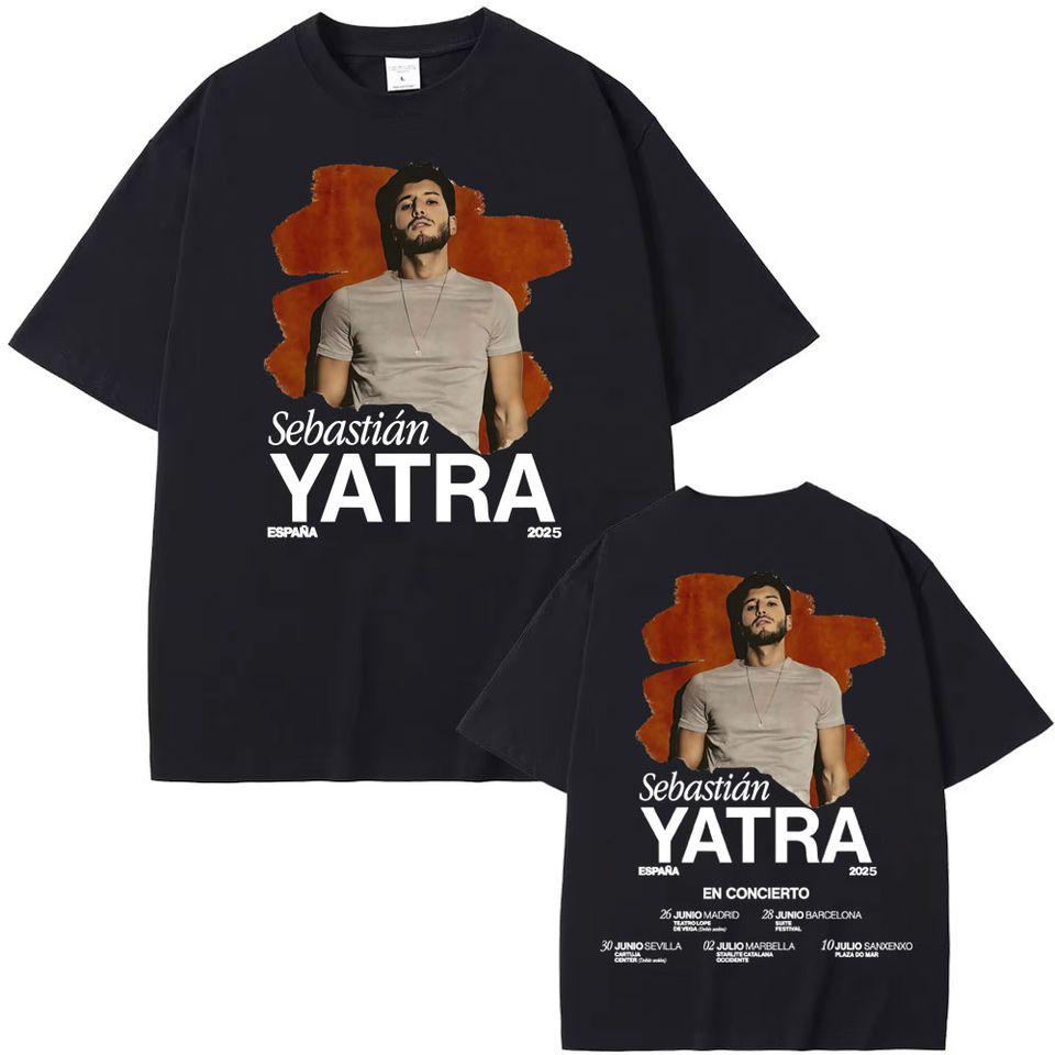 Sebastian Yatra Album Tour 2025 Shirt Vintage Pop Concert Merch Shirt