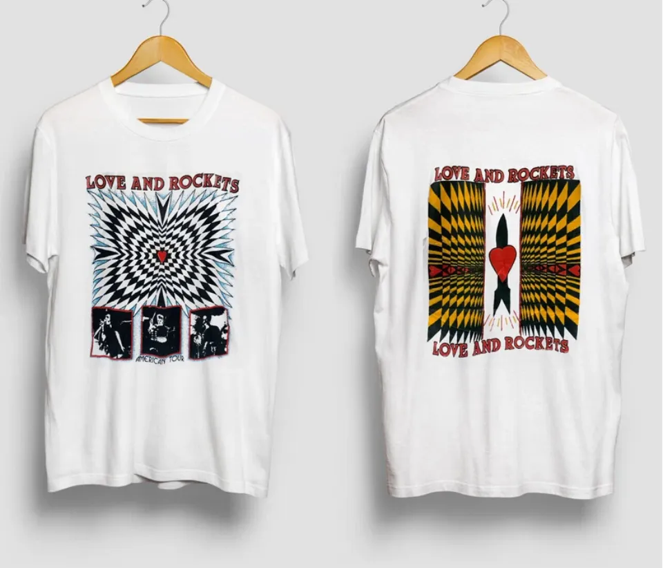 Remake 2 Sided Love And Rockets American Tour T Shirt
